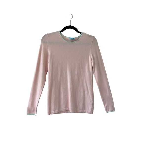 J.Mc Laughlin Cotton Blend Stretch Pullover Knitted Top Womens Pink Size Small - Picture 1 of 7